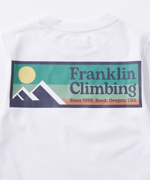 Franklin Climbing（フランクリンクライミング）の「【KIDS】【Franklin Climbing】フレックスバックプリントボックスロゴ半袖Tee（Tシャツ/カットソー・キッズ・ホワイト/ブラック/ベージュ/レッド/サックスブルー・S/M/L/XL/XXL）」の10枚目の写真