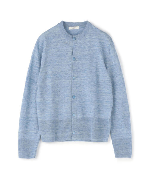 TOMORROWLAND （トゥモローランド）の「プレーンリネン クルーネックカーディガン（カーディガン/ボレロ・レディース・チャコールグレー/ライトブルー/レッド/ライトイエロー/シルバー系その他/ライトベージュ/ダークグリーン/ピンク・S/M）」の5枚目の写真