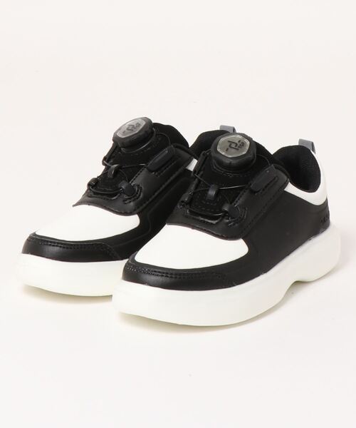 DIAL DRIVE（ダイヤルドライブ）の「《DIAL DRIVE》ダイヤルDRIVE FUNKY（スニーカー・キッズ・ブラック/シルバー/ゴールド・23.0cm/22.0cm/18.0cm/19.0cm/20.0cm/21.0cm/17.0cm）」の2枚目の写真