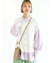 ehka sopo | 前後2WAYニットベスト(ベスト)