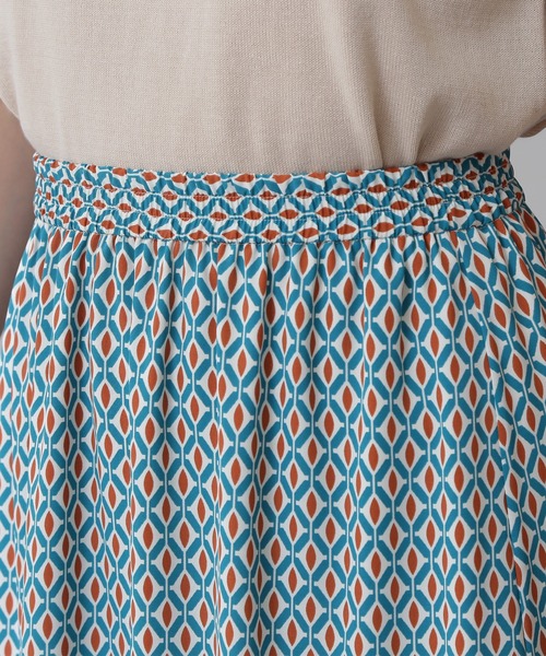 N.（N. Natural Beauty Basic）（エヌエヌナチュラルビューティーベーシック）の「◆キカプリントティアードスカート（スカート・レディース・ブラウン系その他/グリーン系その他・MEDIUM）」の11枚目の写真