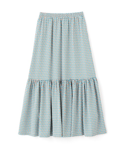 N.（N. Natural Beauty Basic）（エヌエヌナチュラルビューティーベーシック）の「◆キカプリントティアードスカート（スカート・レディース・ブラウン系その他/グリーン系その他・MEDIUM）」の22枚目の写真