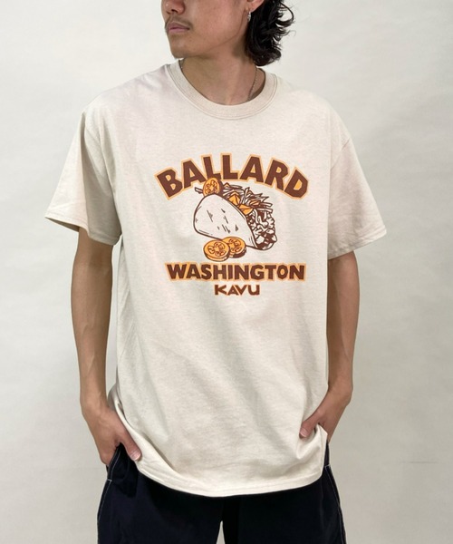 KAVU（カブー）の「【ZOZOTOWN限定】KAVU/カブー ルーズシルエット プリント タコスTシャツ 19821634（Tシャツ/カットソー・メンズ・グレー/ベージュ/ホワイト・M/L/XL）」の3枚目の写真