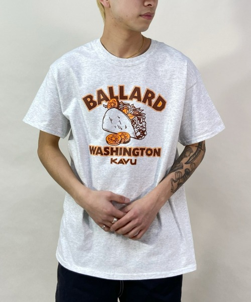 KAVU（カブー）の「【ZOZOTOWN限定】KAVU/カブー ルーズシルエット プリント タコスTシャツ 19821634（Tシャツ/カットソー・メンズ・グレー/ベージュ/ホワイト・M/L/XL）」の2枚目の写真