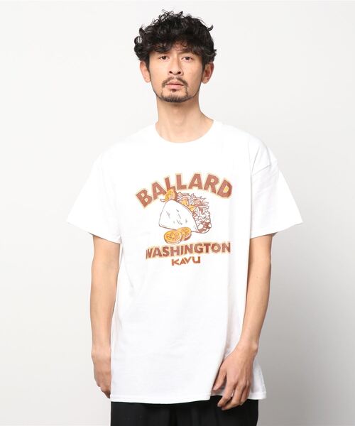 KAVU（カブー）の「【ZOZOTOWN限定】KAVU/カブー ルーズシルエット プリント タコスTシャツ 19821634（Tシャツ/カットソー・メンズ・グレー/ベージュ/ホワイト・M/L/XL）」の7枚目の写真