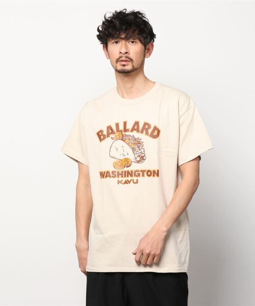 KAVU（カブー）の「【ZOZOTOWN限定】KAVU/カブー ルーズシルエット プリント タコスTシャツ 19821634（Tシャツ/カットソー・メンズ・グレー/ベージュ/ホワイト・M/L/XL）」の8枚目の写真