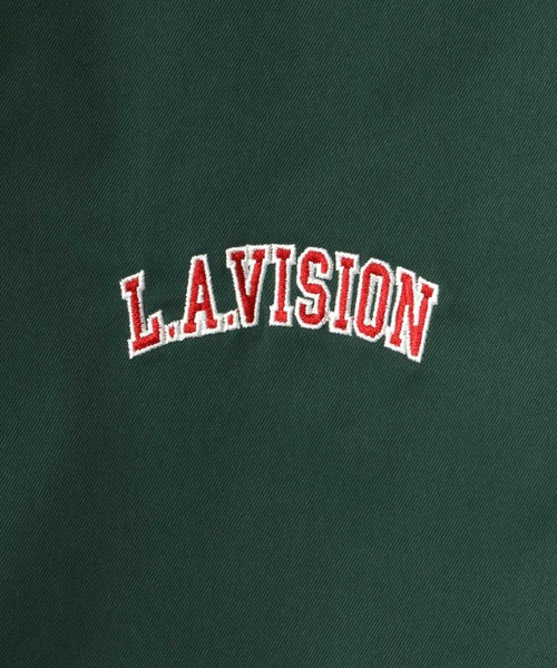 VISION STREET WEAR（ヴィジョンストリートウェア）の「VISION STREET WEAR/ヴィジョンストリートウエア オーバーサイズ ロゴ ワッペン 刺繍 クレリック ワークシャツ（シャツ/ブラウス・メンズ・チャコールグレー/グリーン/アイボリー・LL/M/L）」の17枚目の写真