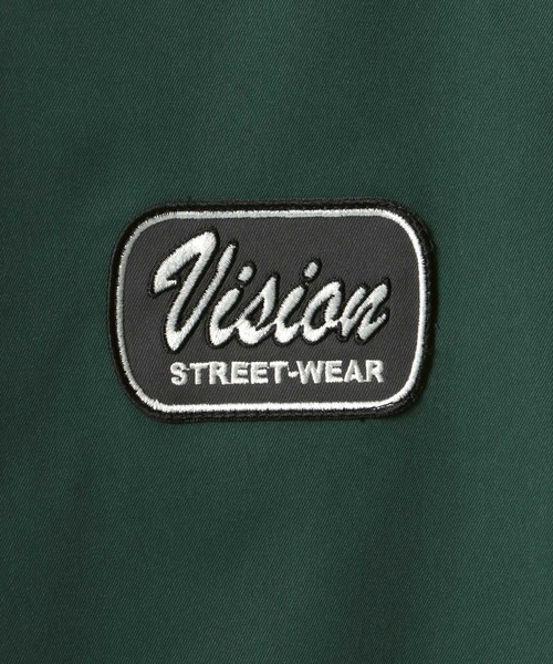 VISION STREET WEAR（ヴィジョンストリートウェア）の「VISION STREET WEAR/ヴィジョンストリートウエア オーバーサイズ ロゴ ワッペン 刺繍 クレリック ワークシャツ（シャツ/ブラウス・メンズ・チャコールグレー/グリーン/アイボリー・LL/M/L）」の18枚目の写真