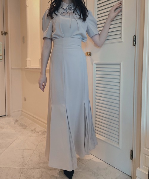 ANDGEEBEE（アンジービー）の「フレアマーメイドスカート（スカート・レディース・ブラック/ベージュ・MEDIUM）」の22枚目の写真