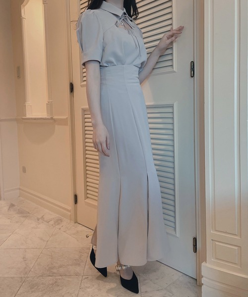 ANDGEEBEE（アンジービー）の「フレアマーメイドスカート（スカート・レディース・ブラック/ベージュ・MEDIUM）」の21枚目の写真