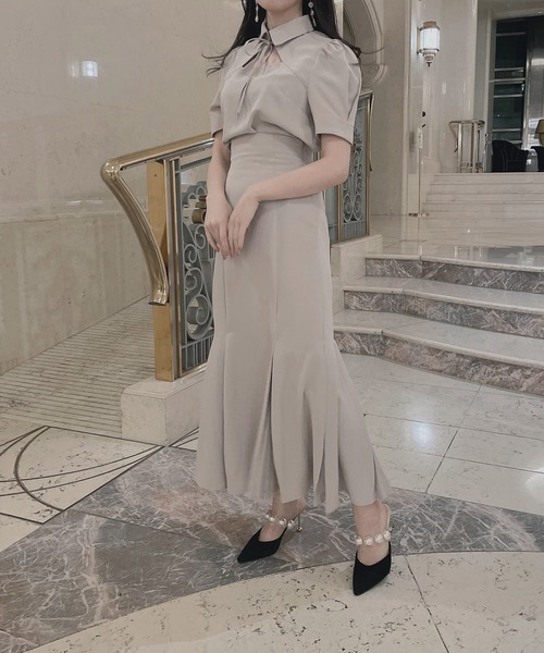 ANDGEEBEE（アンジービー）の「フレアマーメイドスカート（スカート・レディース・ブラック/ベージュ・MEDIUM）」の20枚目の写真