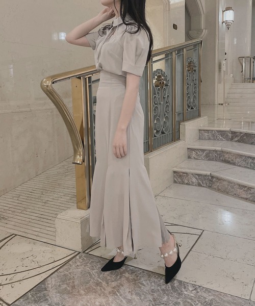 ANDGEEBEE（アンジービー）の「フレアマーメイドスカート（スカート・レディース・ブラック/ベージュ・MEDIUM）」の19枚目の写真