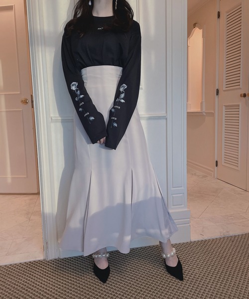 ANDGEEBEE（アンジービー）の「フレアマーメイドスカート（スカート・レディース・ブラック/ベージュ・MEDIUM）」の17枚目の写真