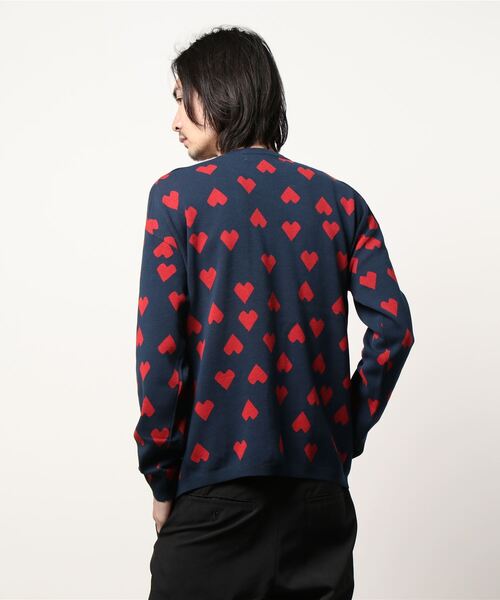 Oriens JOURNAL STANDARD(オリエンス ジャーナルスタンダード)の「ハートパターンロンTシャツ(ニット/セーター・メンズ・ブラック/ネイビー/グリーン・MEDIUM/LARGE)」の15枚目の写真