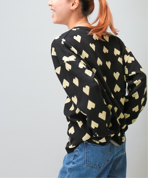Oriens JOURNAL STANDARD(オリエンス ジャーナルスタンダード)の「ハートパターンロンTシャツ(ニット/セーター・メンズ・ブラック/ネイビー/グリーン・MEDIUM/LARGE)」の22枚目の写真