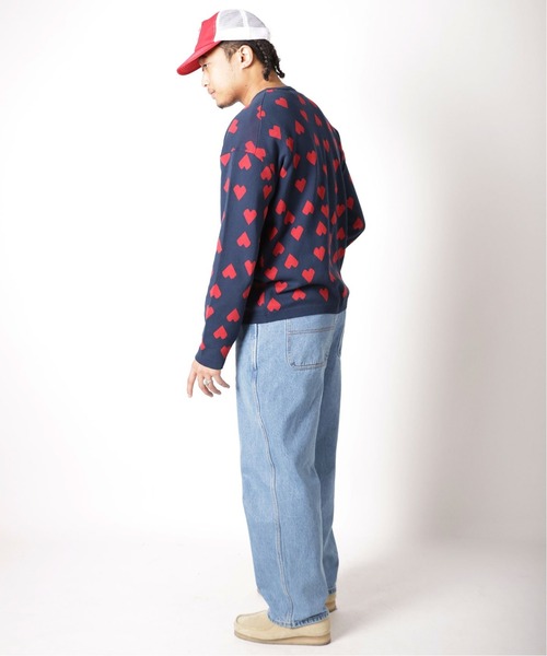 Oriens JOURNAL STANDARD(オリエンス ジャーナルスタンダード)の「ハートパターンロンTシャツ(ニット/セーター・メンズ・ブラック/ネイビー/グリーン・MEDIUM/LARGE)」の12枚目の写真