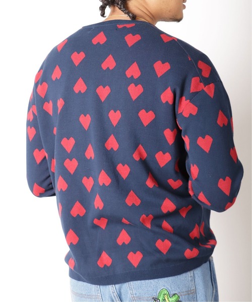 Oriens JOURNAL STANDARD(オリエンス ジャーナルスタンダード)の「ハートパターンロンTシャツ(ニット/セーター・メンズ・ブラック/ネイビー/グリーン・MEDIUM/LARGE)」の13枚目の写真