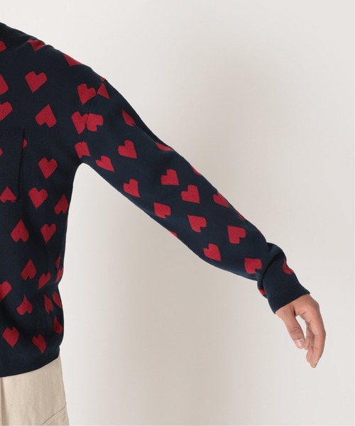 Oriens JOURNAL STANDARD(オリエンス ジャーナルスタンダード)の「ハートパターンロンTシャツ(ニット/セーター・メンズ・ブラック/ネイビー/グリーン・MEDIUM/LARGE)」の14枚目の写真