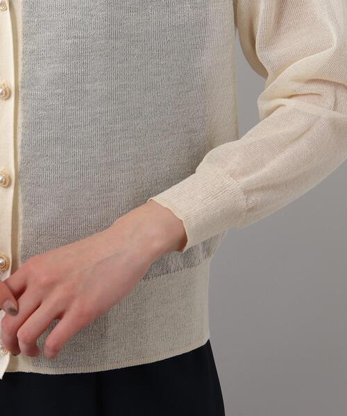 SOUP(スープ)の「◆シアービジュー釦カーディガン(カーディガン/ボレロ・レディース・ブラック/ベージュ/オレンジ/アイボリー・11/13/09)」の9枚目の写真