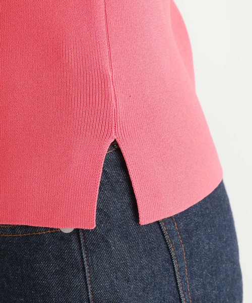 Andemiu（アンデミュウ）の「ハートネックノースリーブニット275471（ニット/セーター・レディース・ブラック/グリーン/パープル/ピンク・FREE）」の10枚目の写真