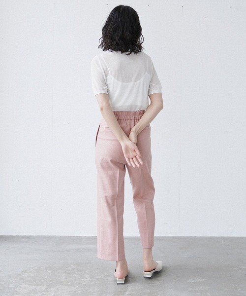 Happy John(ハッピージョン)の「sheer color polo knit/シアーカラーポロニット(ポロシャツ・レディース・ホワイト/ピンク/オレンジ/ブルー・FREE)」の21枚目の写真