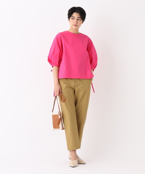 OPAQUE.CLIP(オペークドットクリップ)の「◆【大草直子さんコラボ】ツイルテーパードパンツ(その他パンツ・レディース・ブラック/サンドベージュ・40/38/42/36)」の12枚目の写真