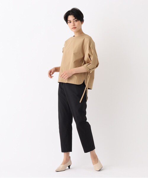 OPAQUE.CLIP(オペークドットクリップ)の「◆【大草直子さんコラボ】ツイルテーパードパンツ(その他パンツ・レディース・ブラック/サンドベージュ・40/38/42/36)」の14枚目の写真