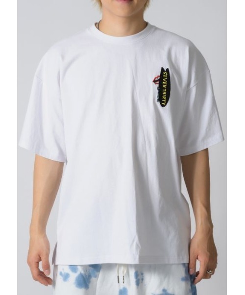 RE730(アールイーセブンサーティー)の「RE730 サーフボードにかくれているなみおくん ビッグシルエットTシャツ(Tシャツ/カットソー・メンズ・ブラック/オフホワイト・MEDIUM/LARGE/X-LARGE)」の16枚目の写真