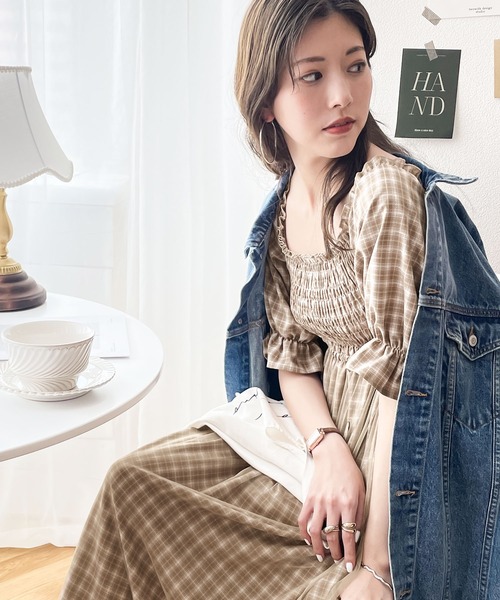 極美品✨ミミソル　ワンピース　水玉ドット　150 イタリア製 シャーリング 半袖 シャーリングドットワンピース水着 | レディースファッション