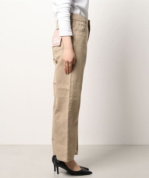 HONEYSUCKLE ROSE（ハニーサックルローズ）の「【HONEYSUCKLE ROSE】カラーセミワイドパンツ（デニムパンツ・レディース・ブラウン/オレンジ/グリーン・M/S/L）」の4枚目の写真