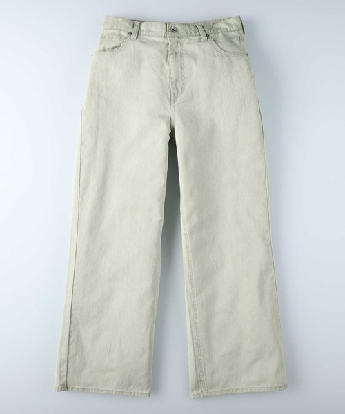 HONEYSUCKLE ROSE（ハニーサックルローズ）の「【HONEYSUCKLE ROSE】カラーセミワイドパンツ（デニムパンツ・レディース・ブラウン/オレンジ/グリーン・M/S/L）」の9枚目の写真