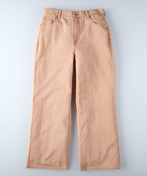 HONEYSUCKLE ROSE（ハニーサックルローズ）の「【HONEYSUCKLE ROSE】カラーセミワイドパンツ（デニムパンツ・レディース・ブラウン/オレンジ/グリーン・M/S/L）」の11枚目の写真