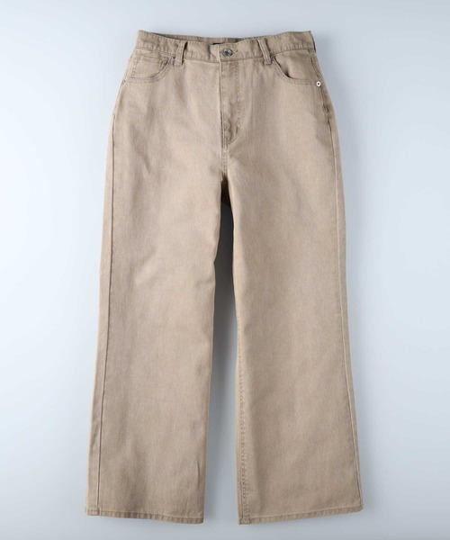 HONEYSUCKLE ROSE（ハニーサックルローズ）の「【HONEYSUCKLE ROSE】カラーセミワイドパンツ（デニムパンツ・レディース・ブラウン/オレンジ/グリーン・M/S/L）」の12枚目の写真