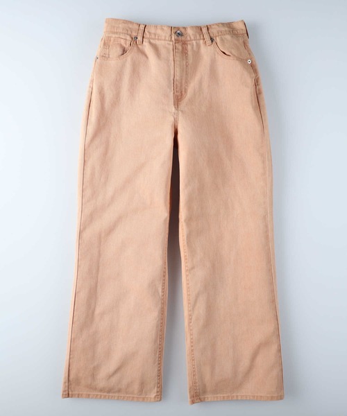 HONEYSUCKLE ROSE（ハニーサックルローズ）の「【HONEYSUCKLE ROSE】カラーセミワイドパンツ（デニムパンツ・レディース・ブラウン/オレンジ/グリーン・M/S/L）」の18枚目の写真