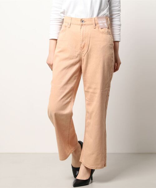 HONEYSUCKLE ROSE（ハニーサックルローズ）の「【HONEYSUCKLE ROSE】カラーセミワイドパンツ（デニムパンツ・レディース・ブラウン/オレンジ/グリーン・M/S/L）」の22枚目の写真