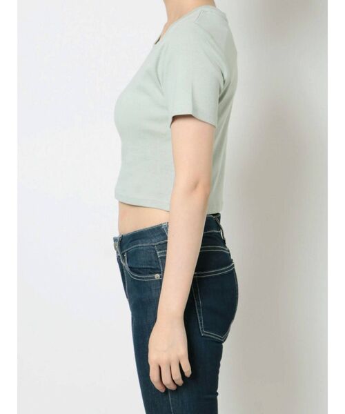 GYDA(ジェイダ)の「gs embroidery ショートTシャツ(Tシャツ/カットソー・レディース・オフホワイト/ブラック/ミント・FREE)」の15枚目の写真
