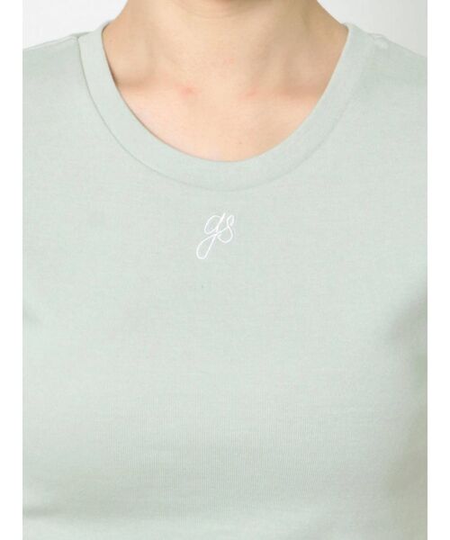 GYDA(ジェイダ)の「gs embroidery ショートTシャツ(Tシャツ/カットソー・レディース・オフホワイト/ブラック/ミント・FREE)」の17枚目の写真