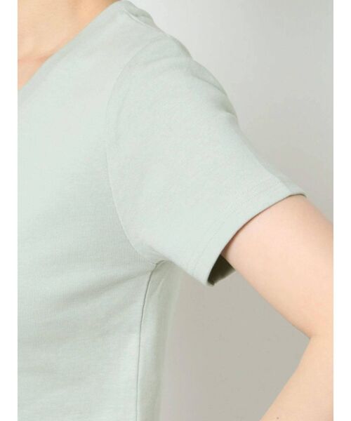 GYDA(ジェイダ)の「gs embroidery ショートTシャツ(Tシャツ/カットソー・レディース・オフホワイト/ブラック/ミント・FREE)」の18枚目の写真