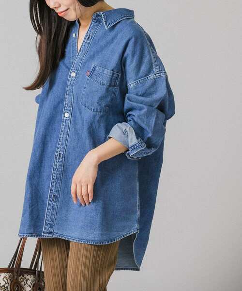 美品【LEVI'S／リーバイス】 THE SLOUCHY IPKT デニムシャツ 美品【LEVI'S／リーバイス】 THE SLOUCHY IPKT デニムシャツ