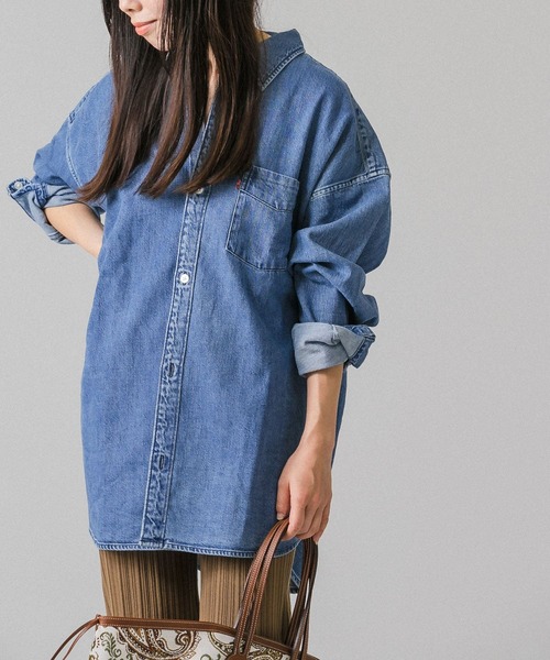 美品【LEVI'S／リーバイス】 THE SLOUCHY IPKT デニムシャツ Levi's（リーバイス）の「Levi's/リーバイス THE SLOUCHY ONE