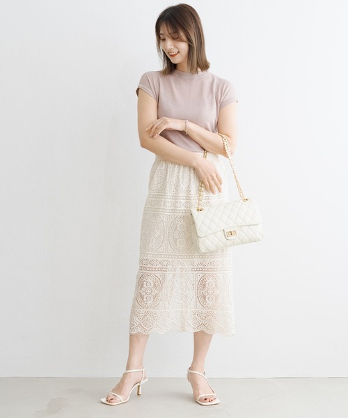 ZAKKA-BOX(ザッカボックス)の「ラメシアーニットプルオーバー(ニット/セーター・レディース・ベージュ/ピンク/アイボリー/その他・FREE)」の10枚目の写真