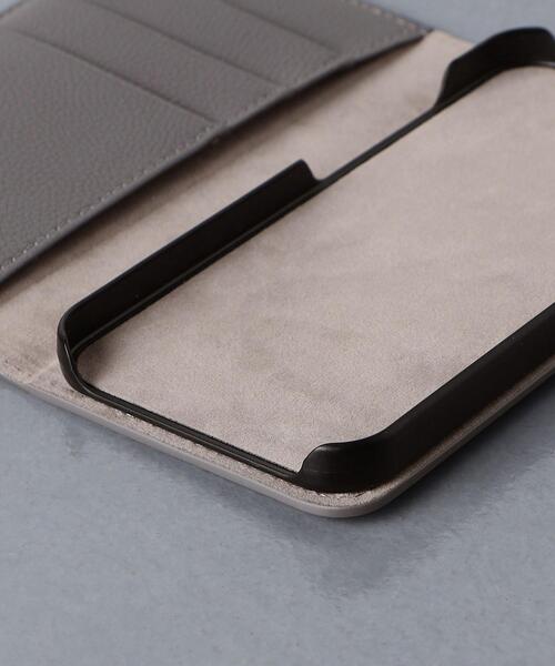 UNITED ARROWS（ユナイテッドアローズ）の「マイクロファイバー iPhone 13 ケース（スマホケース/カバー・メンズ・グレー/ブラック・FREE）」の4枚目の写真