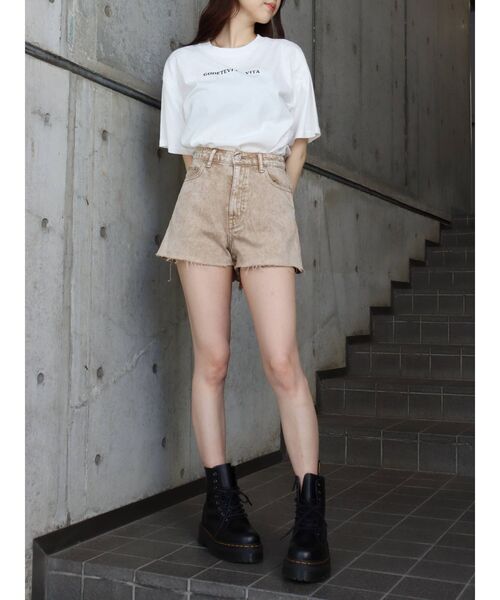 EVRIS（エヴリス）の「バックフォトBIG TEE（Tシャツ/カットソー・レディース・ホワイト/ブラック・FREE）」の17枚目の写真