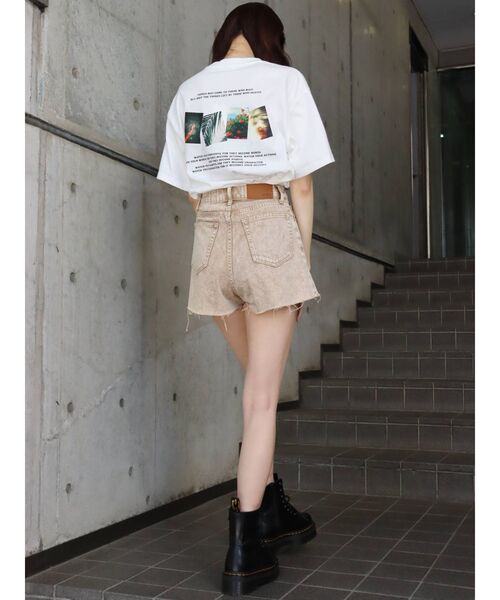EVRIS（エヴリス）の「バックフォトBIG TEE（Tシャツ/カットソー・レディース・ホワイト/ブラック・FREE）」の14枚目の写真