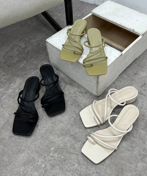 CAPRICIEUX LE'MAGE(カプリシューレマージュ)の「丸ストラップサンダル(サンダル・レディース・ブラック/グリーン/アイボリー・38/37)」の14枚目の写真