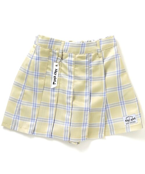 algy（アルジー）の「チェックプリーツラップキュロット（その他パンツ・キッズ・ラベンダー/ベージュ/サックスブルー/ミント・XX-SMALL/SMALL/X-SMALL/MEDIUM）」の7枚目の写真