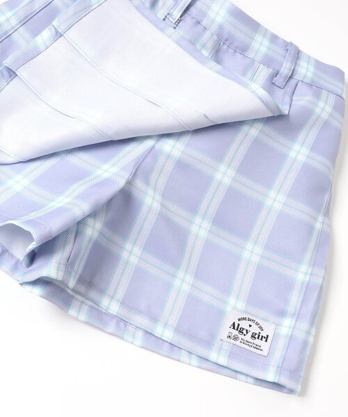 algy（アルジー）の「チェックプリーツラップキュロット（その他パンツ・キッズ・ラベンダー/ベージュ/サックスブルー/ミント・XX-SMALL/SMALL/X-SMALL/MEDIUM）」の17枚目の写真