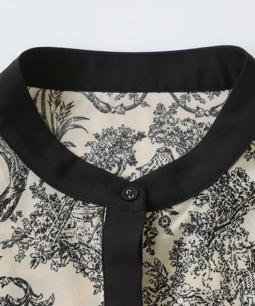 antiqua(アンティカ)の「トワルドジュイ風シャツワンピース(ワンピース・レディース・アイボリー・FREE)」の14枚目の写真