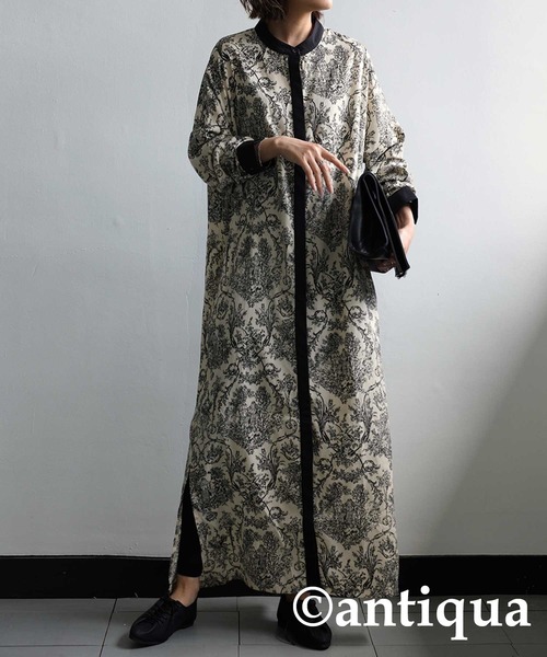 antiqua(アンティカ)の「トワルドジュイ風シャツワンピース(ワンピース・レディース・アイボリー・FREE)」の18枚目の写真