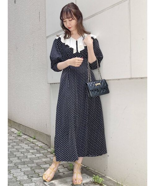 ワンピース ワンピース ドレス Dazzlin ダズリン のワンピース ラッフルカラーフレアワンピース を購入できます Dazzlin ラッフルカラーフレアワンピース ワンピース Dazzlin ダズリン のファッション